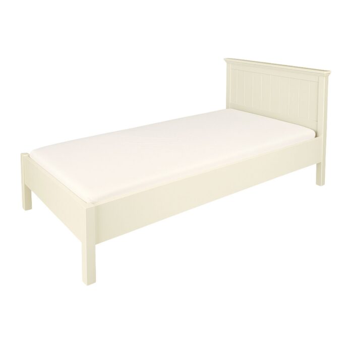 Villinki bed 90x200 with low footboard, antique white