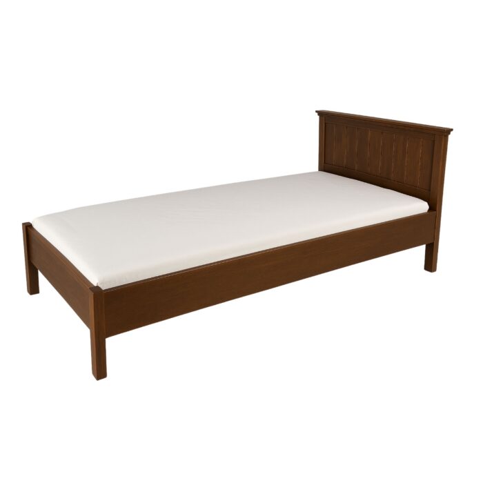 Villinki bed 90x200 with low footboard, dark brown