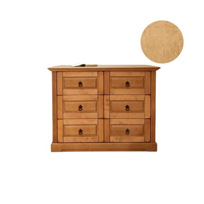 Edenberg dresser with 6 drawers oak