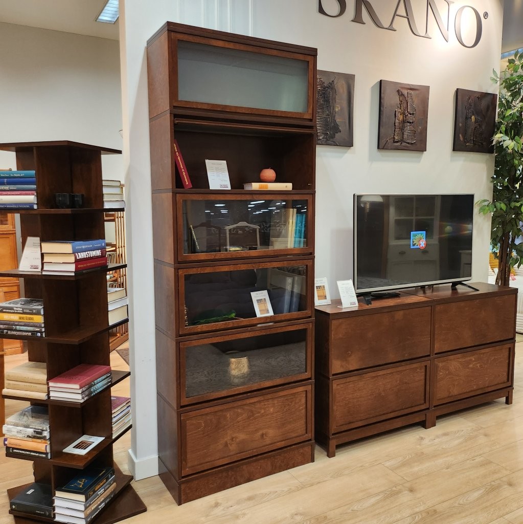 Skano Modern kõrge moodulriiulikomplekt tumepruun - Image 2