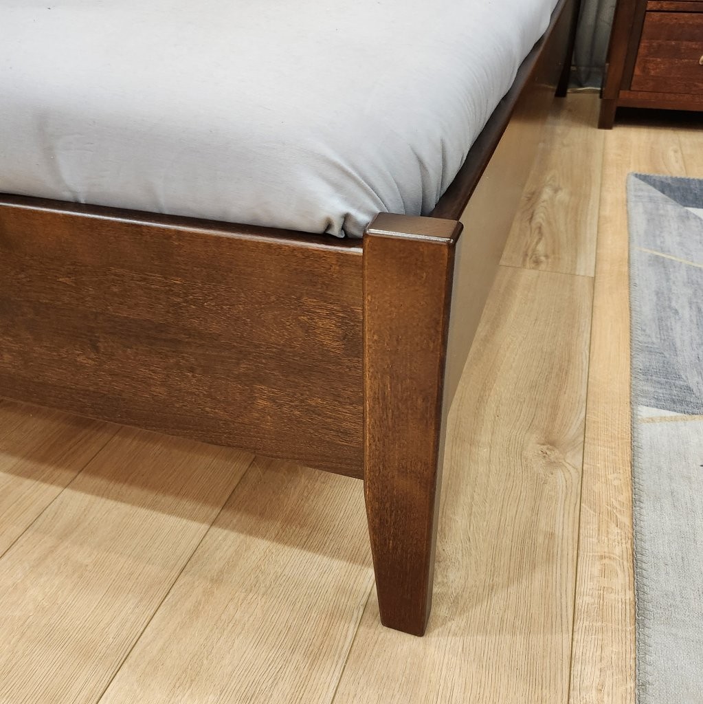 Tumepruun Edenberg voodi 160x200cm madala peatsiga - Image 4