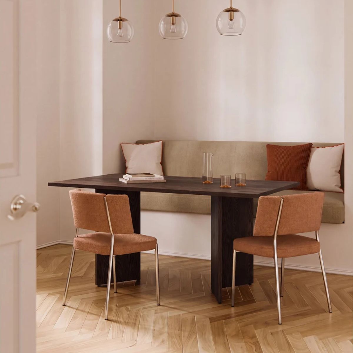 MARTA söögilaud 160x90x75cm pähkel - Pilt 5
